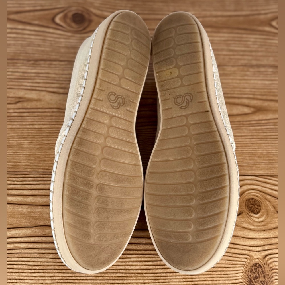 Cloudsteppers By Clarks Women’s Glow Lace Up Beige Canvas Comfort Shoes Sz 11 - Picture 12 of 12